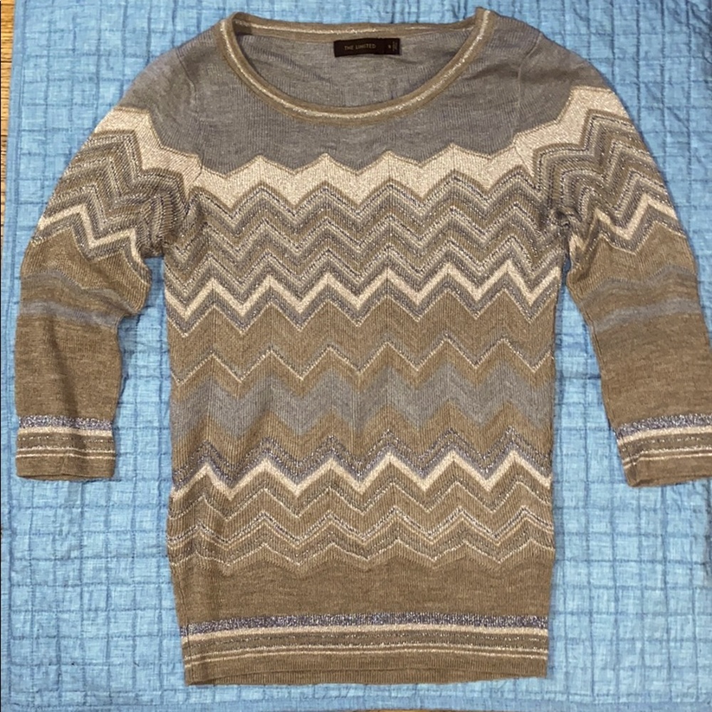 THE LIMITED | Dressy Zigzag Striped Sweater
